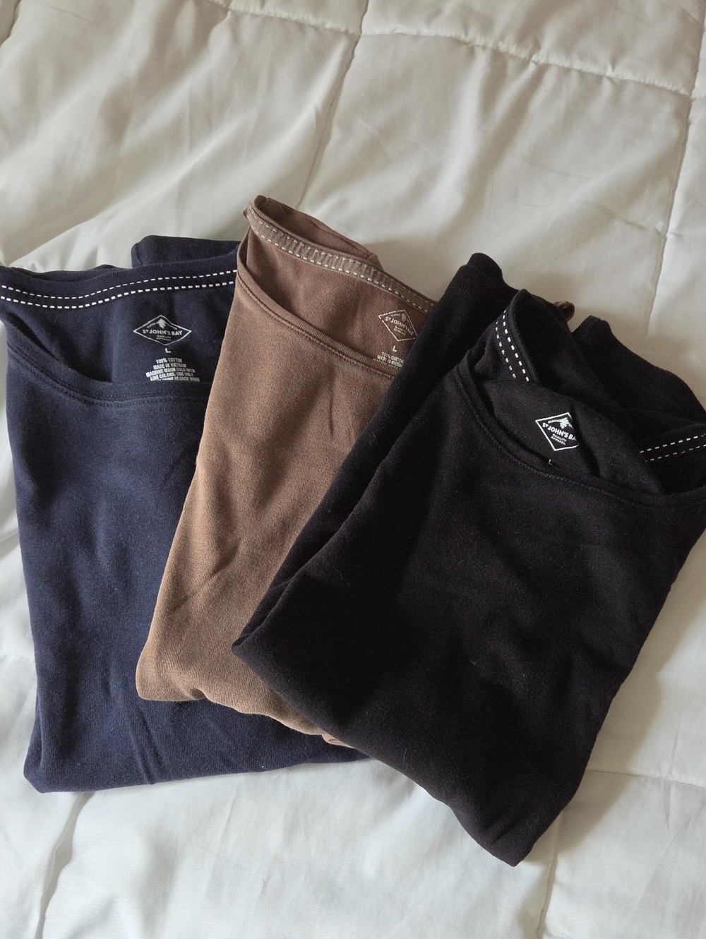 St. John’s Bay Large Tee Bundle Short Sleeve